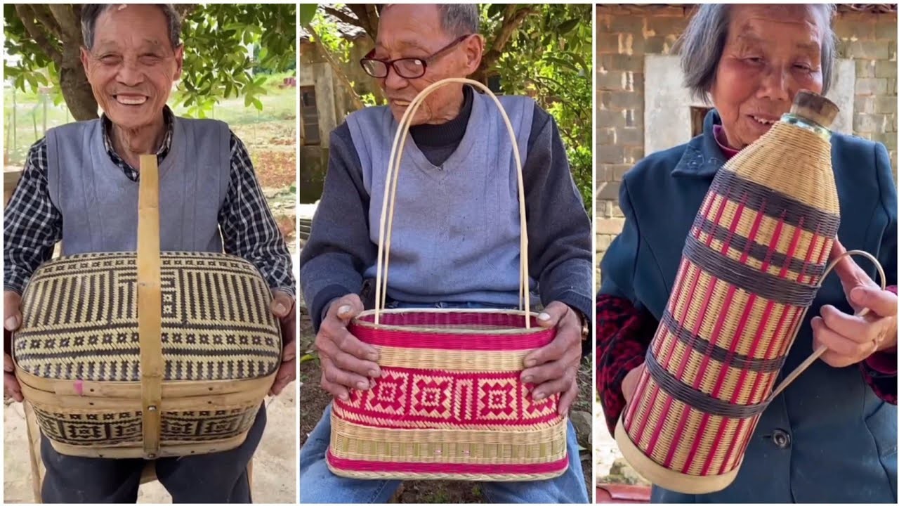 Bamboo Craft - Awesome bamboo basket making 2023 - How to make amazing bamboo crafts 2023 Part 21