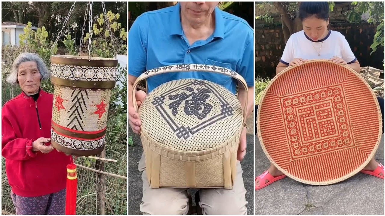 Bamboo Craft - Awesome bamboo basket making 2023 - How to make amazing bamboo crafts 2023 Part 24