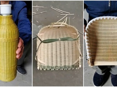 Bamboo crafts - Amazing bamboo crafts making 2023 - How to make bamboo basket 2023 - Bamboo crafts