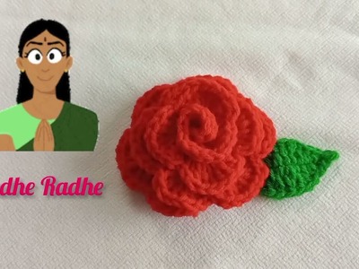 Beautiful crochet flower making