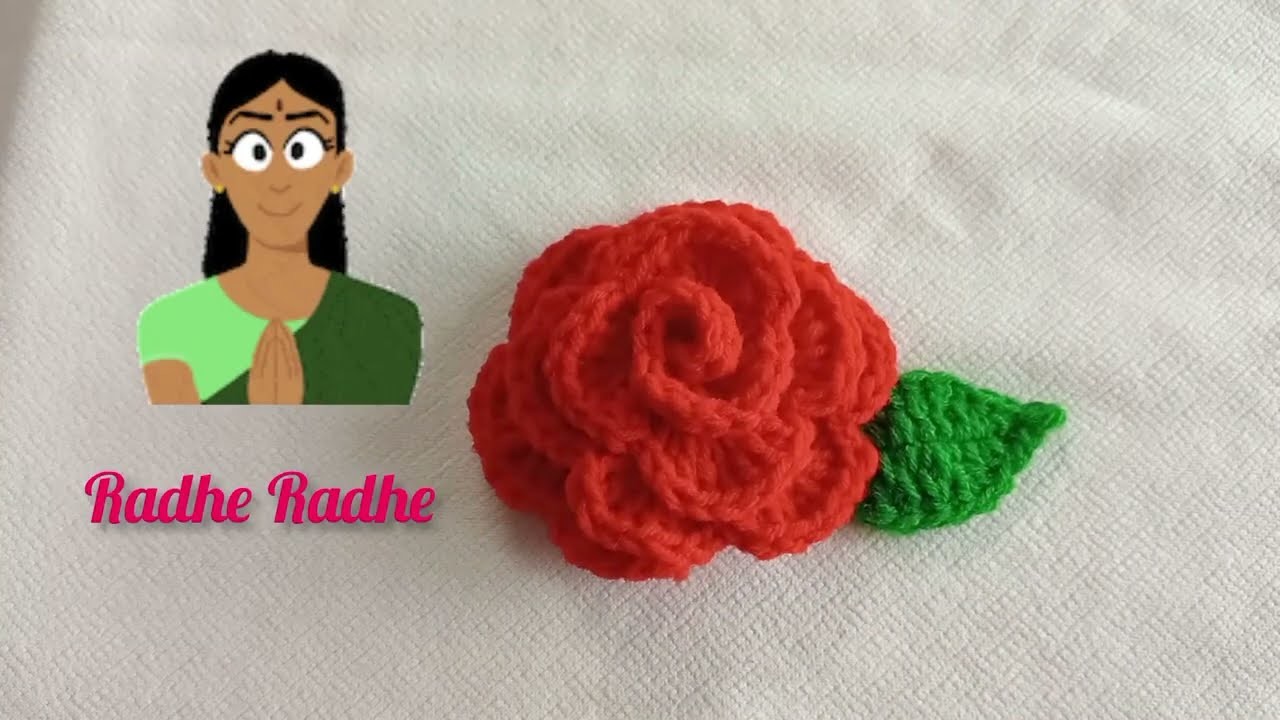 Beautiful crochet flower making