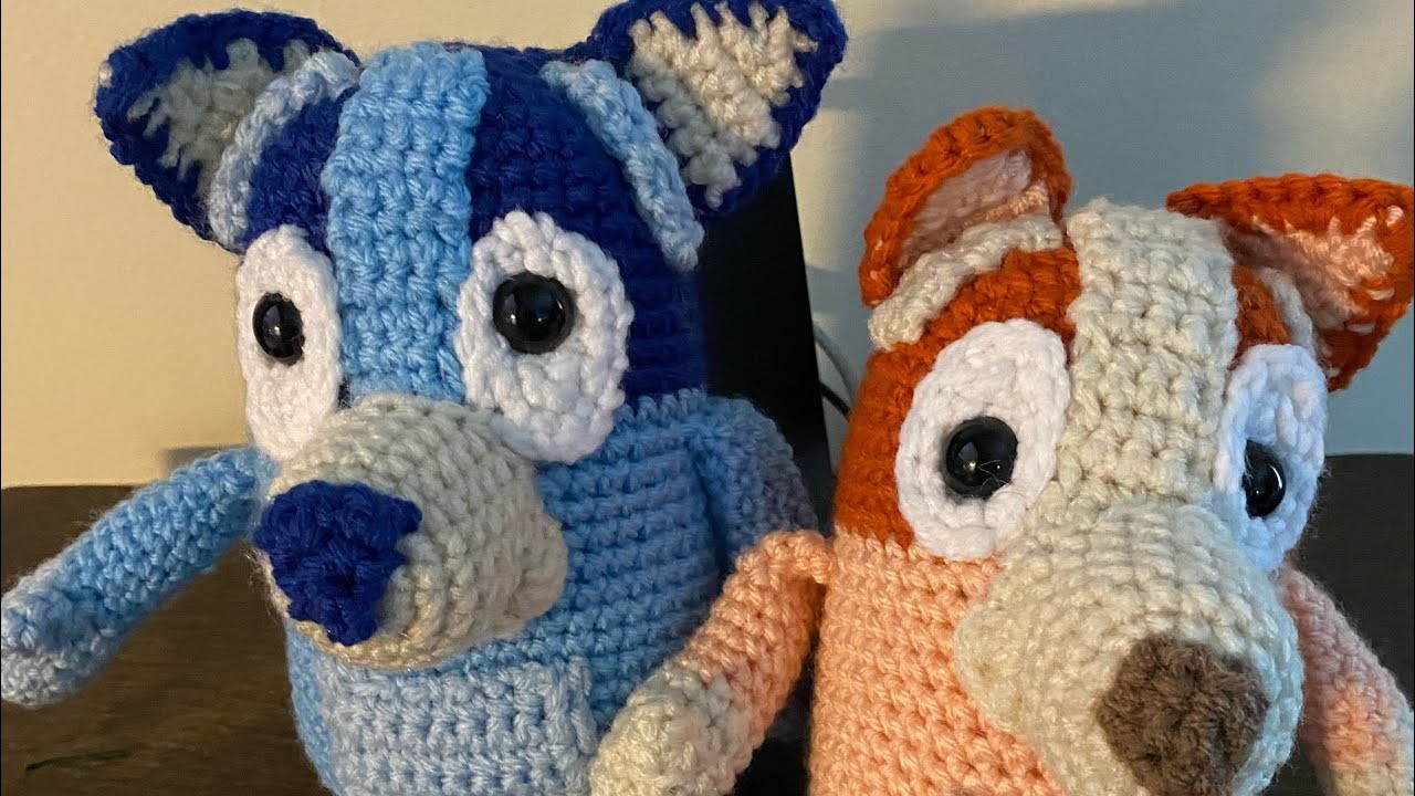 Bluey and Bingo FO and pattern review #amigurumi.