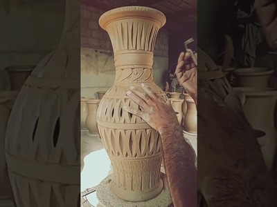 CLAY VASE MAKING BY HAND II HAND CRAFT II LABOR SKILLS