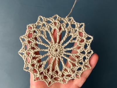 Crochet Lace Dandelion Flower Motif