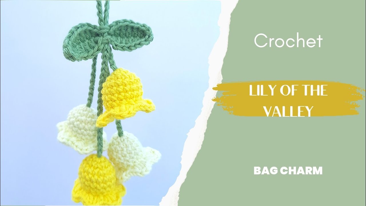 Crochet Lily of the valley | Car  Hanging | Bag charm | wind chimes | Crochet Flowers