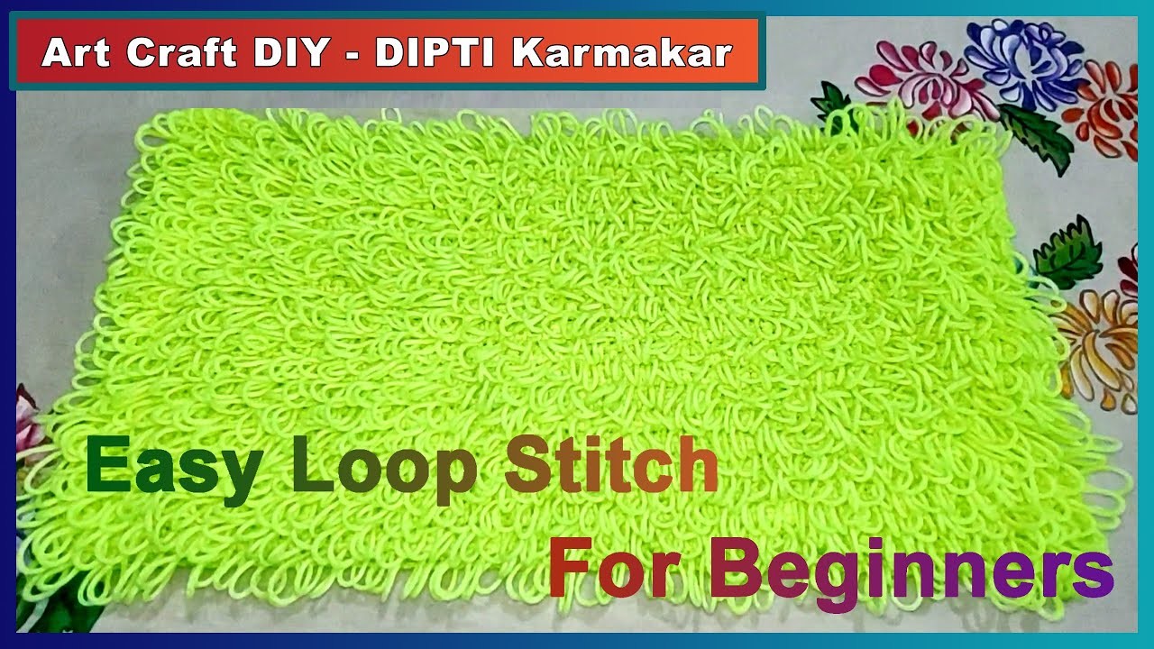 Crochet Loop Stitch. लूप स्टिच. Easy Beginner Friendly Crochet Hat for 3 to 5 years old Kids Hindi
