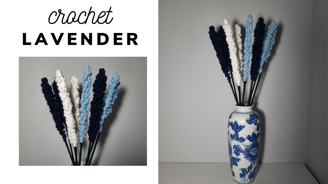 Easy crochet lavender | How to crochet flowers