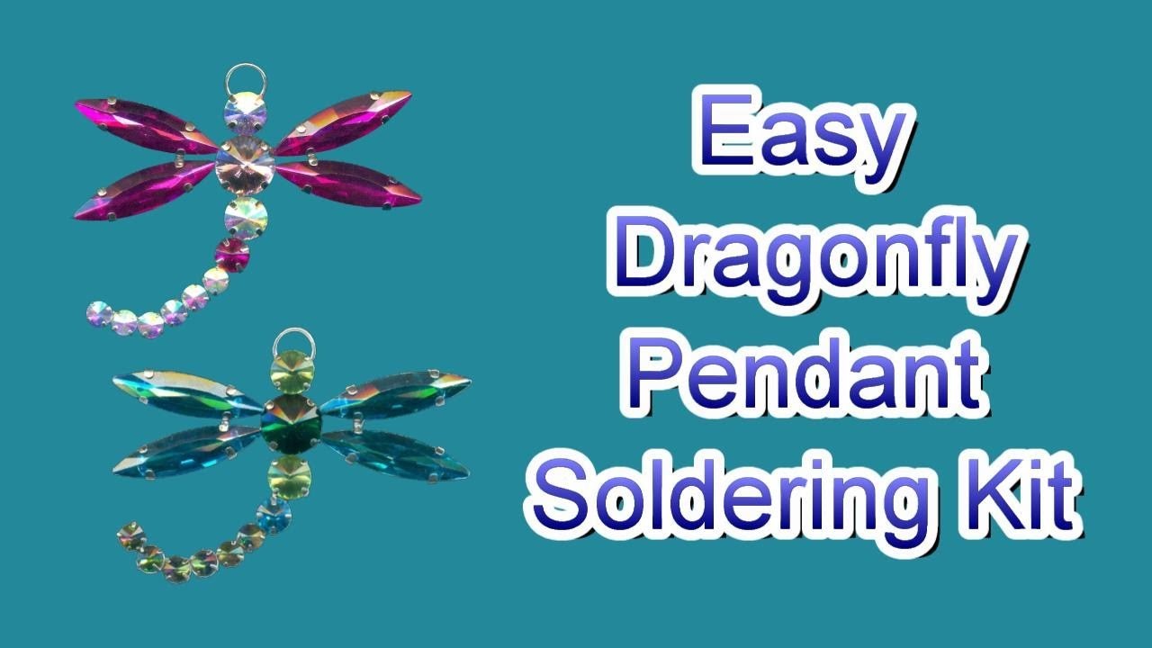 Easy Dragonfly Pendant Soldering Kit