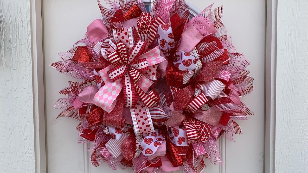 Easy Valentine’s Day Wreath for Your Door!