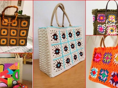 Fabulous Hand Made Crochet Bags Designs Ideas.Classy Crochet Patterns For Hand Bags