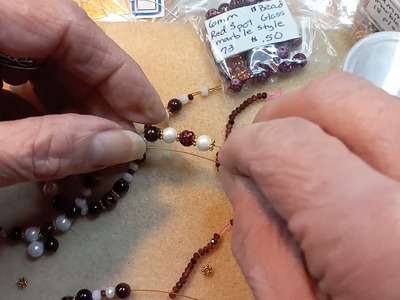 Garnet necklace,  bracelet and earrings set   links below in description box