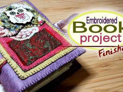 Hand embroidered book project walkthrough! 1 year of stitching in 25 minutes. 