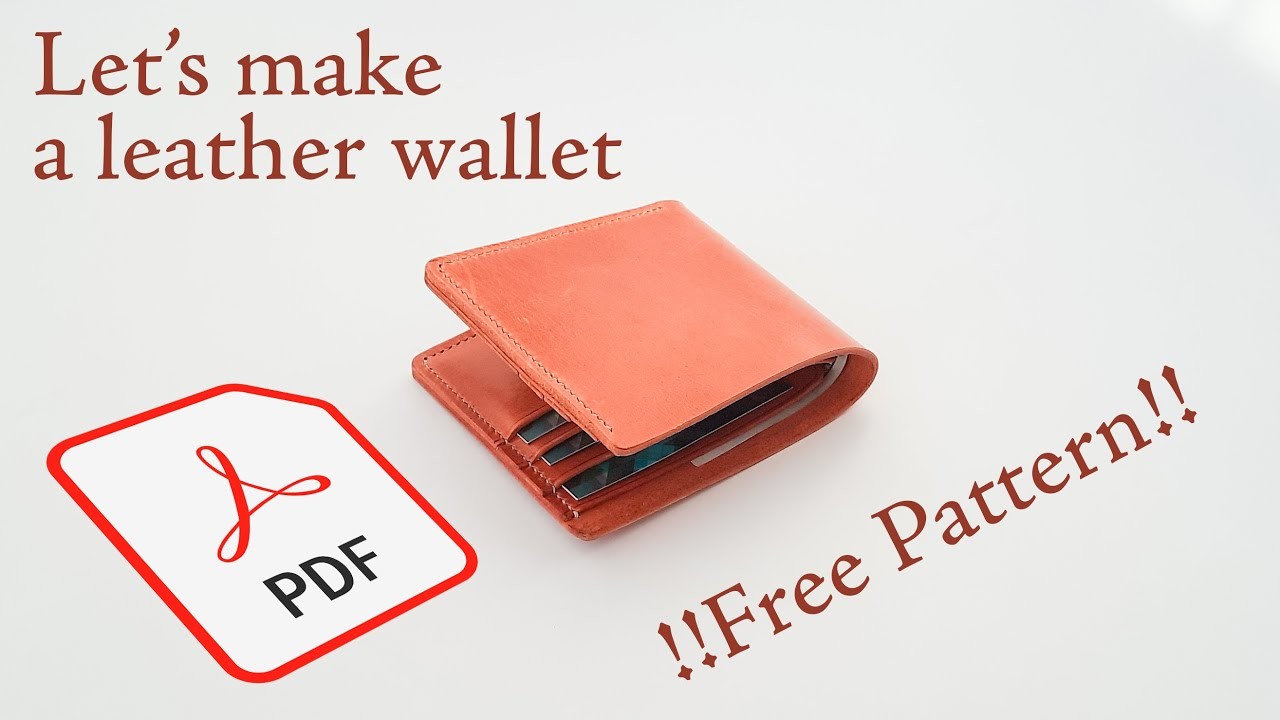 How to make a leather wallet (FREE PATTERN)