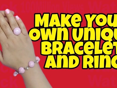 How To Make Bracelet And Ring At Home?|DIY