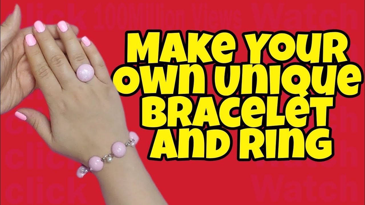 How To Make Bracelet And Ring At Home?|DIY