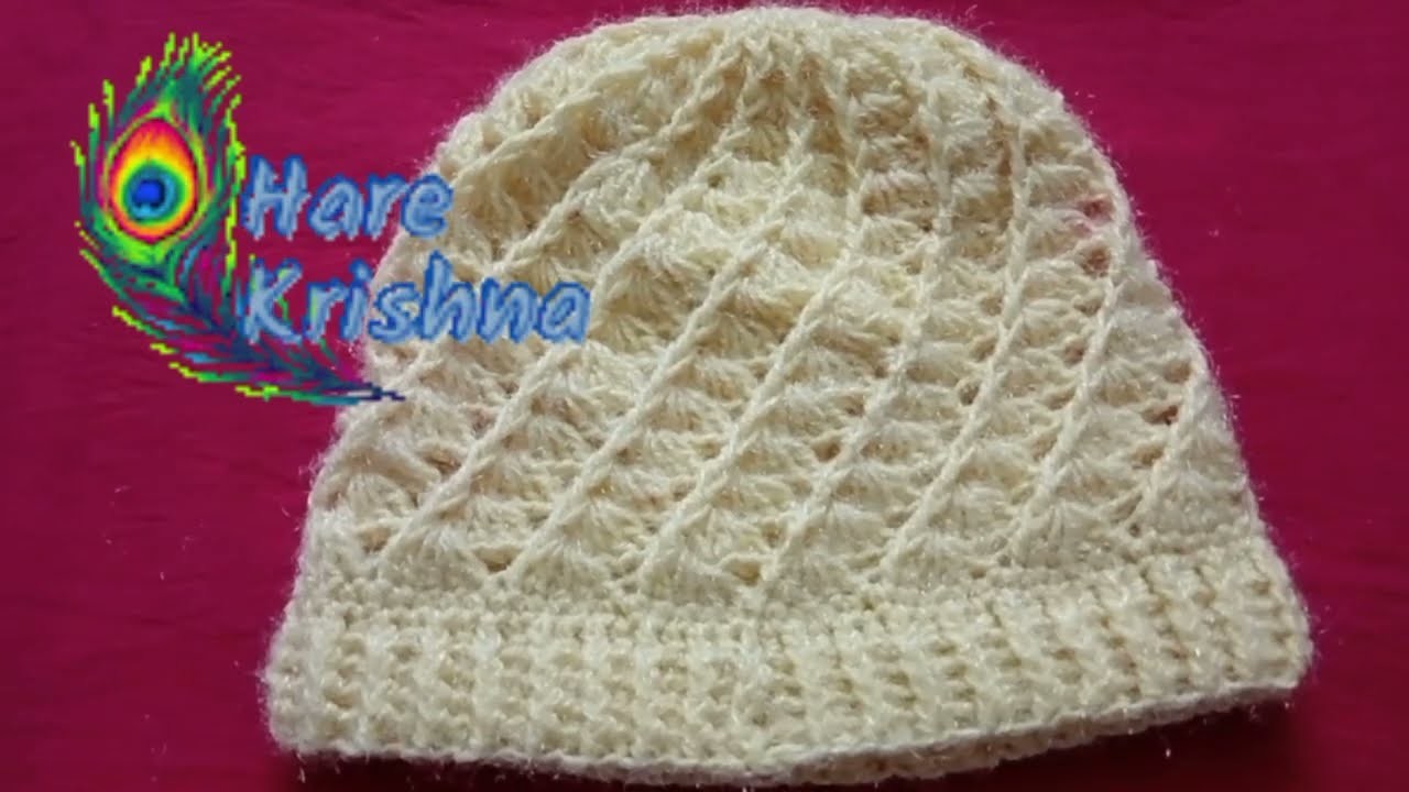 How to make crochet beanie for beginners.   crochet hat tutorial.