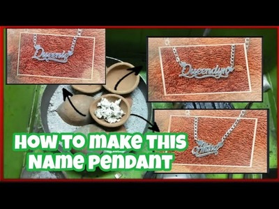 HOW TO MAKE  NAMEPLATE  FOR CHAIN MAKING SILVER NAMEPLATE | Ro & Je Jewelry