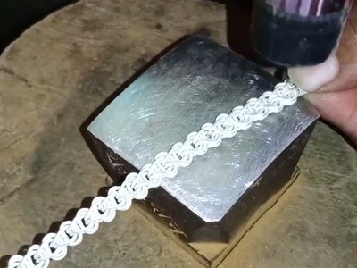 Making silver jewellery chain bracelet design ! Silver bracelet making process