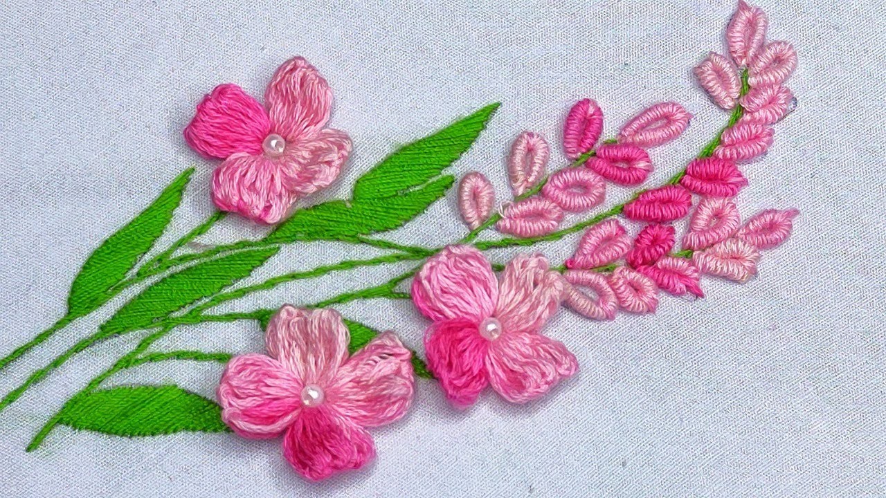 Marvelous Flower Embroidery Work | Hand Embroidery Designs | Stitch Embroidery Designs
