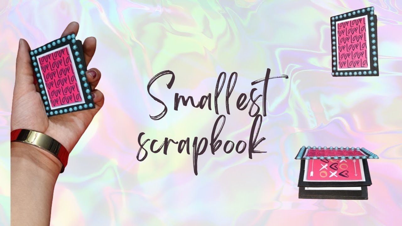 Mini Scrapbook Tutorial | I Tried Smallest Scrapbook | Diy Mini Scrapbook | #scrapbook #diy