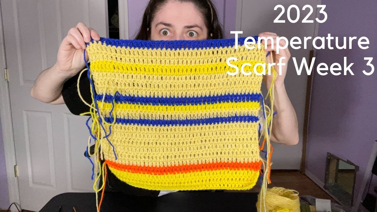 My 2023 Temperature Scarf Week 3