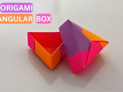 Origami Triangular box | Modular Paper box | Easy paper box making | craftboat