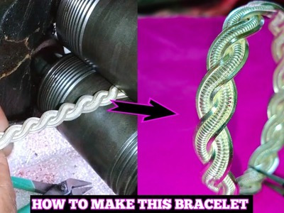 Silver Twisted Bracelet Making ! Silver Bangles Making