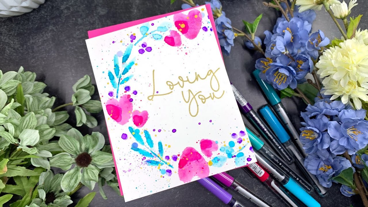 Stamping with Karin Brushmarker Pro's | AmyR 2023 Valentine's Card Series #11