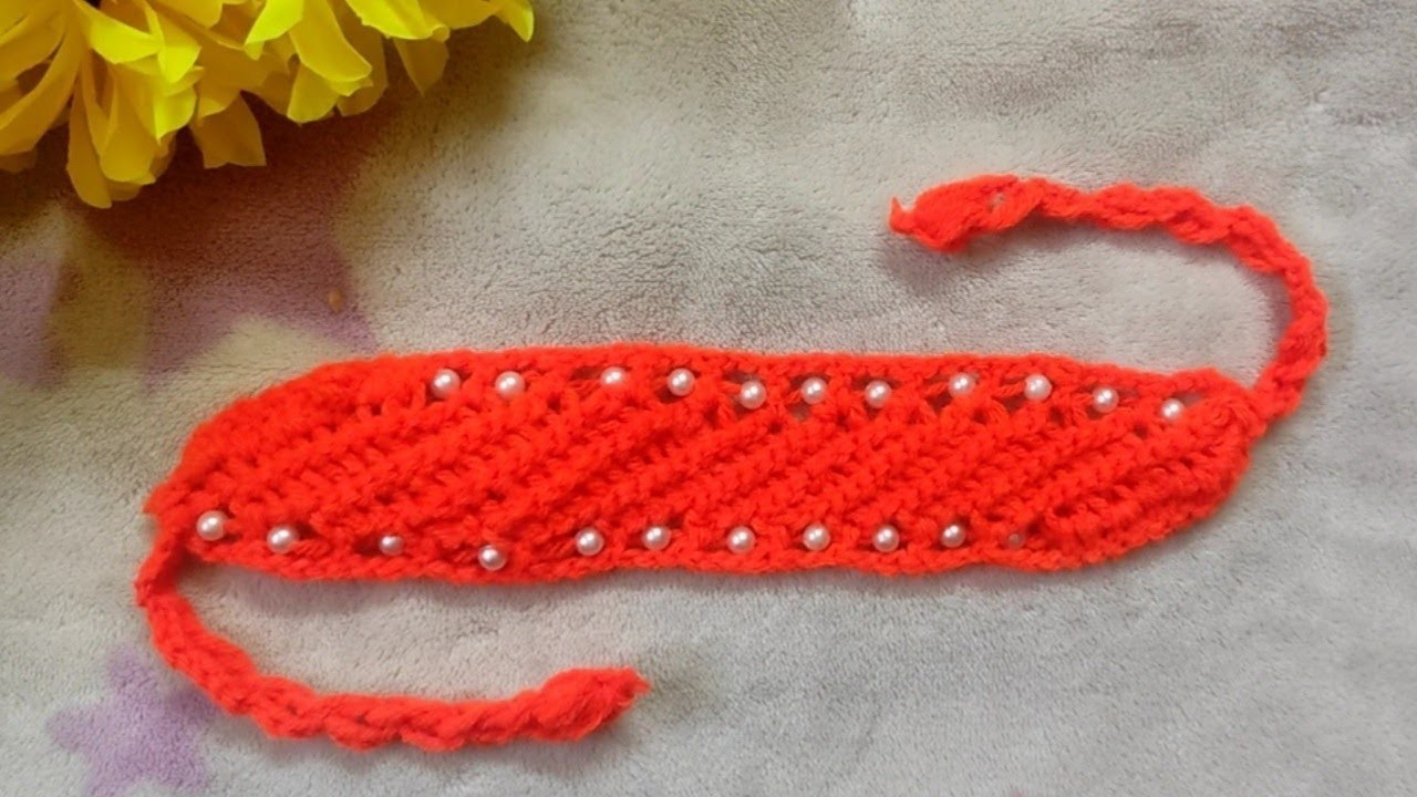 Wow amazing????very easy tunisian crochet model |crochet hair band | hairband crochet |headband crochet