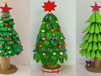 3 DIY Paper Christmas Tree.Paper Christmas Tree.DIY Christmas Craft.Christmas Decoration Ideas