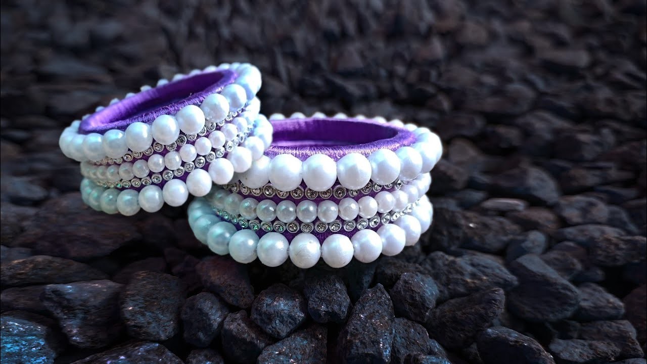 AMEZING Bangles Making Idea _PEARLS_ CRAFT DAYS