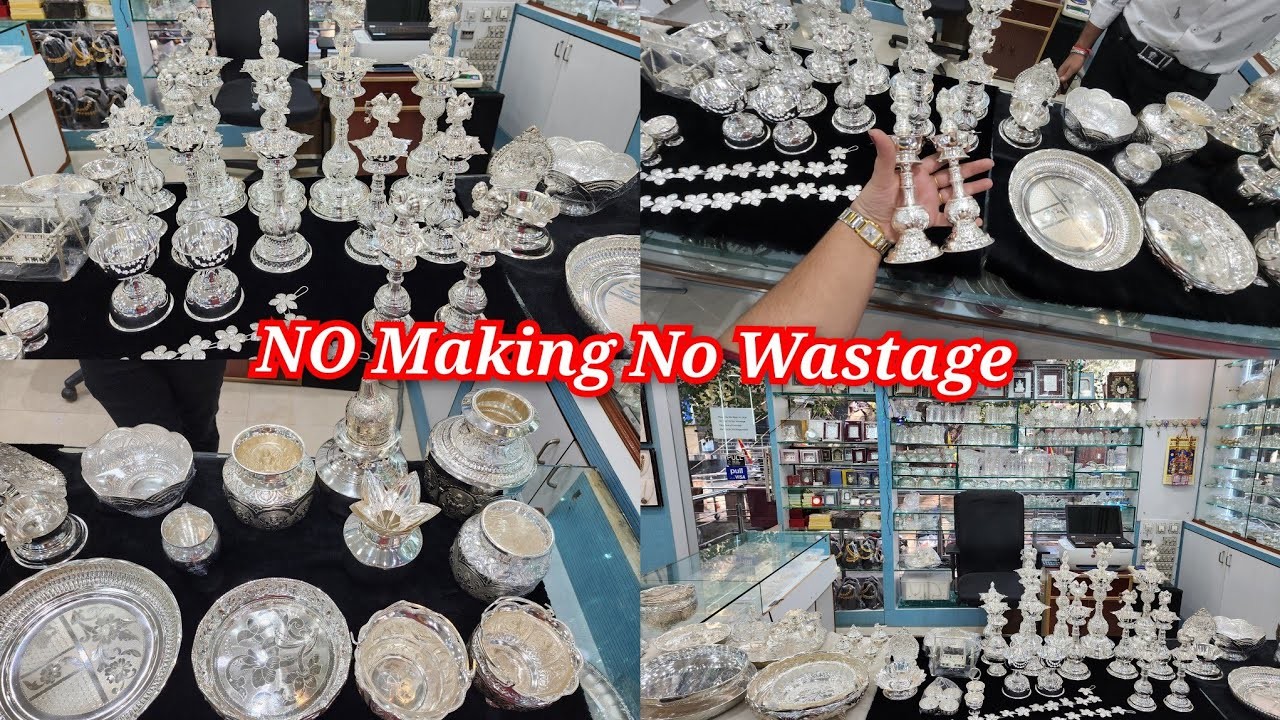 Bangalore shopping | silver pooja items in Bangalore |silver jewellery|no wastage||no making charges