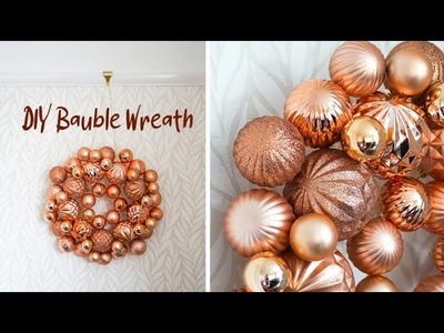 DIY Bauble Wreath | How to Make a Wreath using Ornaments | Simple Christmas Craft Project