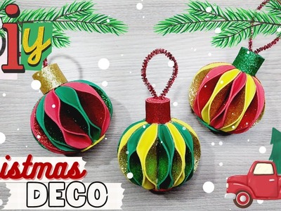 DIY Christmas Deco!!. Decoración de navidad para hacer en casa!! #2