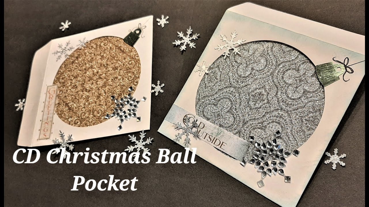 Easy CD Envelope Christmas Ball Pocket #junkjournalsforbeginners