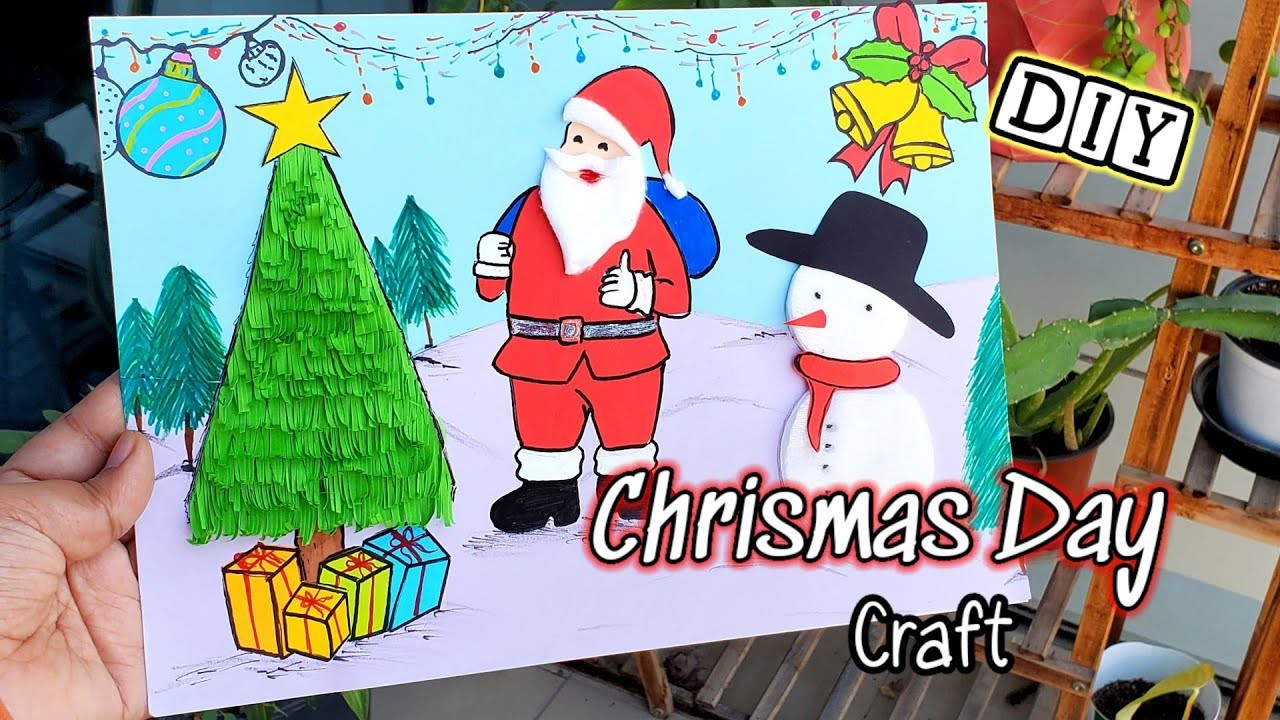 Easy Christmas Day School Decoration Idea | Christmas Day Craft For Kids | Christmas School Project