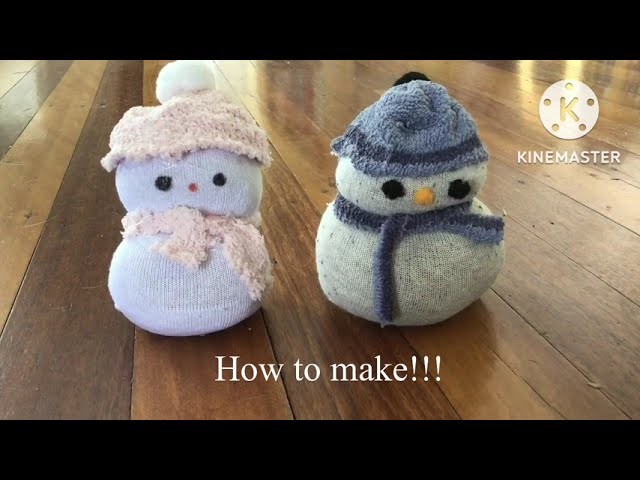 Easy Christmas snowman with socks | Christmas craft | Recycling | For kids