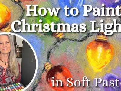 Glowing Christmas Lights in Soft Pastel - EASY and FUN!