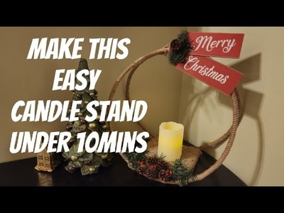 How to make a Jute Candle Holder under 10 minutes #diy #christmas #youtube #craft #tutorial #decor