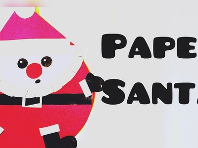 How To Make Rocking Paper Santa Claus Toy For Kids. Moving Paper Toys. Paper Craft. KIDS crafts