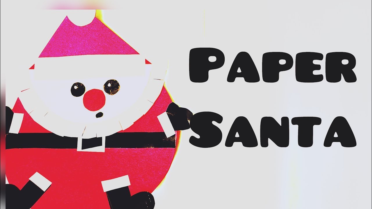 How To Make Rocking Paper Santa Claus Toy For Kids. Moving Paper Toys. Paper Craft. KIDS crafts