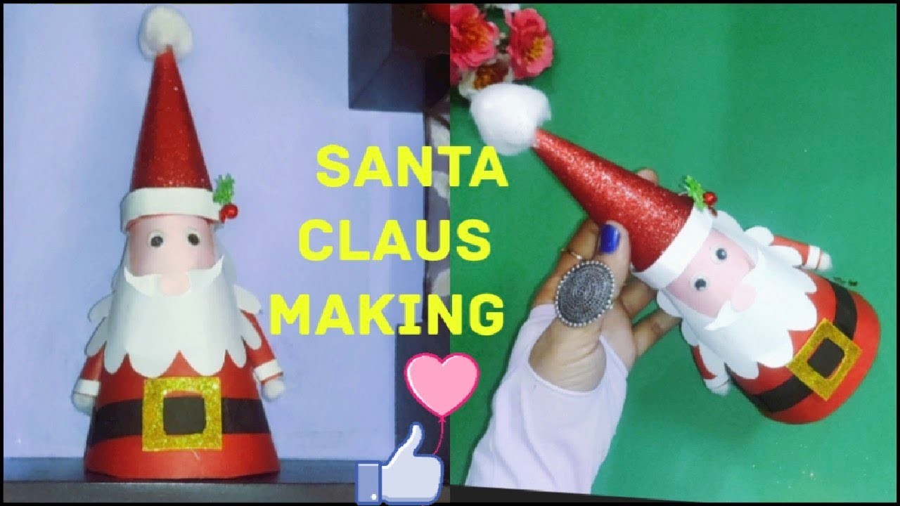 How to make Santa Claus |Christmas Craft for Kids|Santa Claus Making at Home 2022|Santa Claus Craft