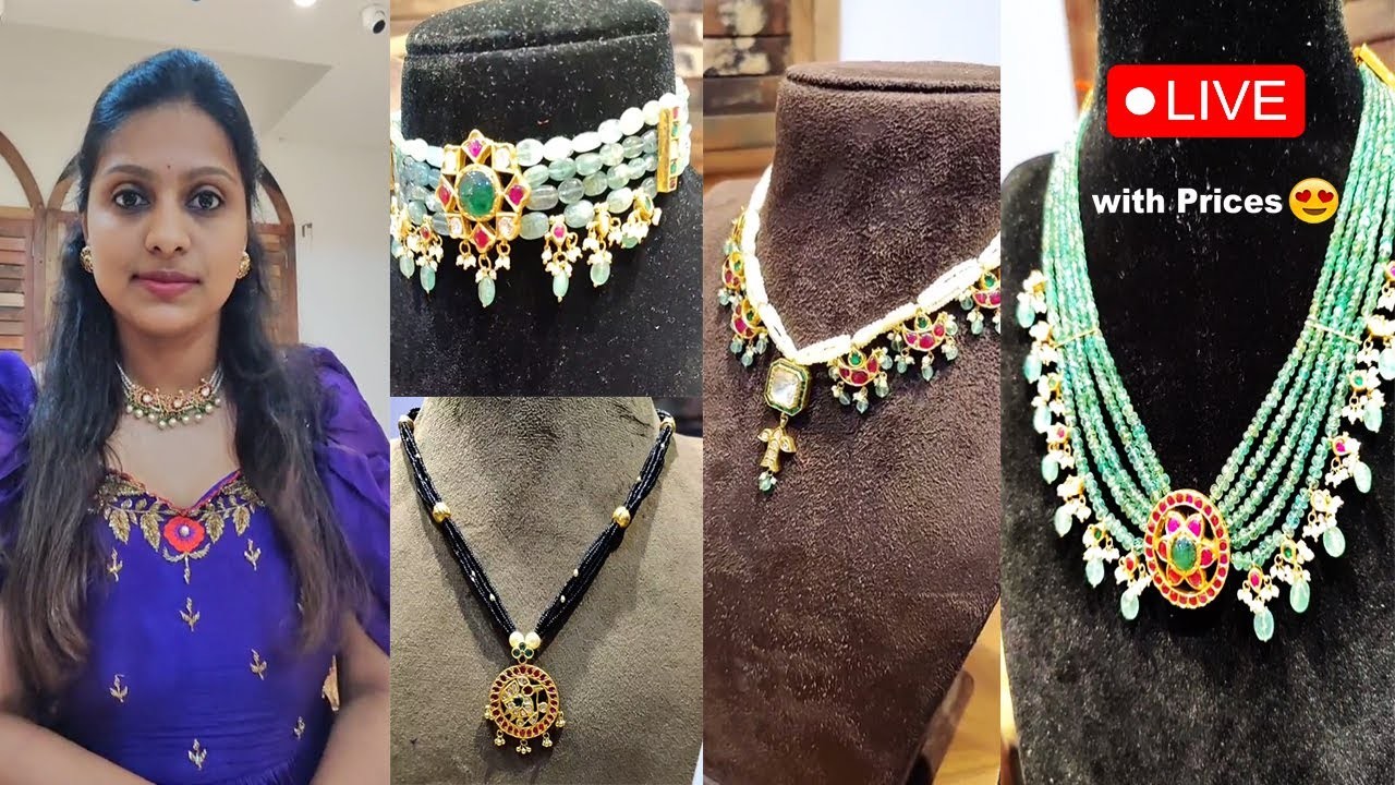 Kundan Gold Jewellery With Prices | Essence Jewels | @brideessentials Kundan Beads Jewellery