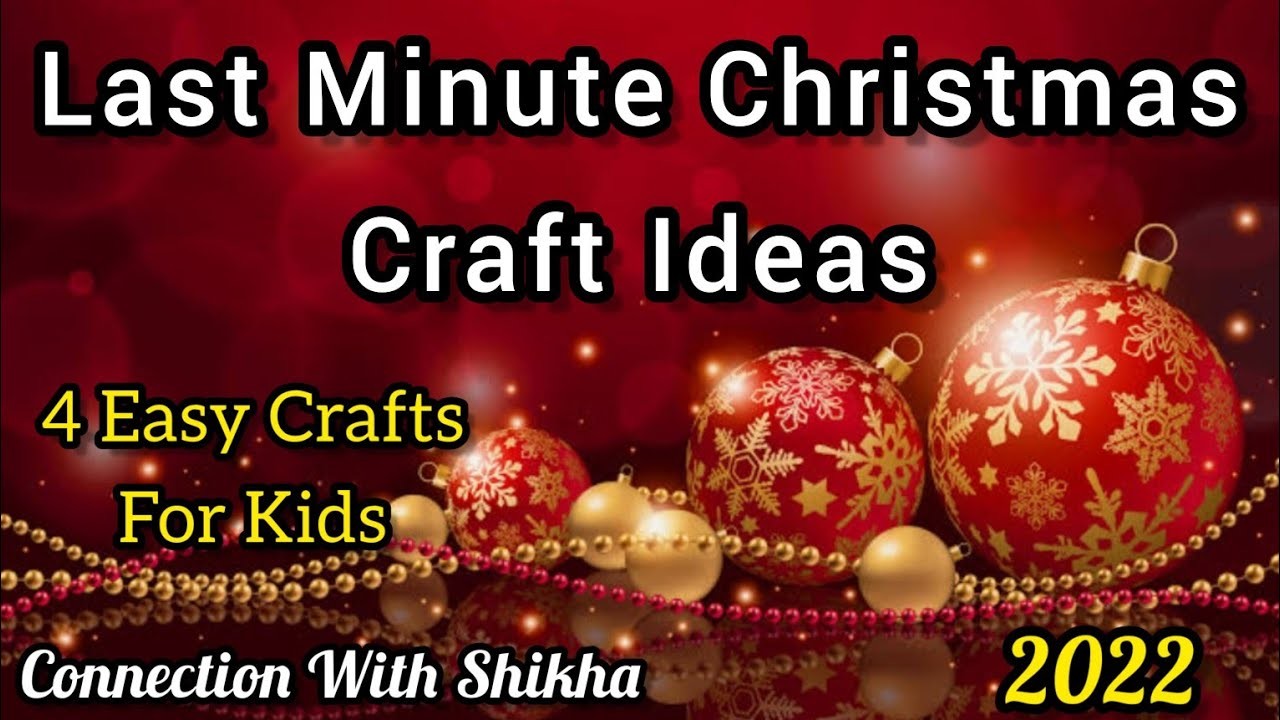 Last Minute Christmas Decoration Ideas | Christmas Craft For Kids | Christmas Home Decoration Ideas