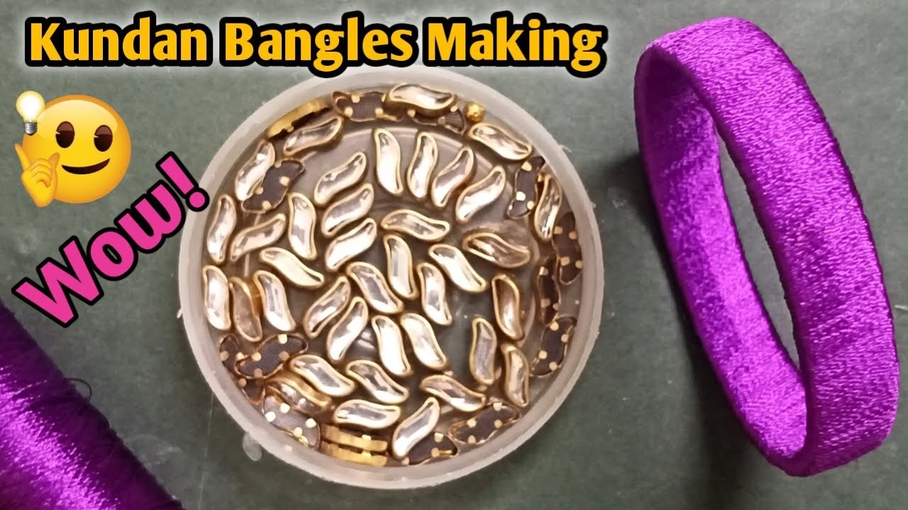 Latest Silk thread Kundan Bangles | Thread bangles | Handmade Jewellery | Kundan Bangles