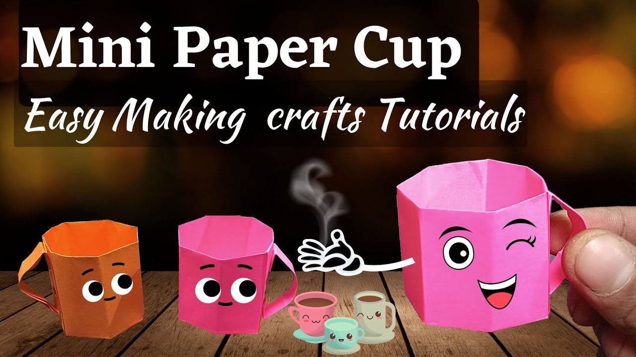 Paper Cup Craft | How To Make a Mini Paper Cup| Paper Craft