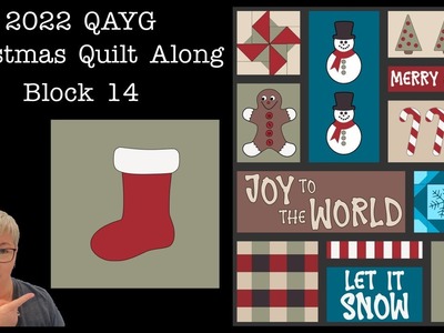 QAYG Christmas Quilt Along - - Block 14 - Free pattern and live with Lisa Capen Quilts