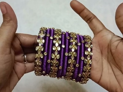 Silk Thread Bangle Design | Hand crafted Silk thread Bangle | Online Shopping