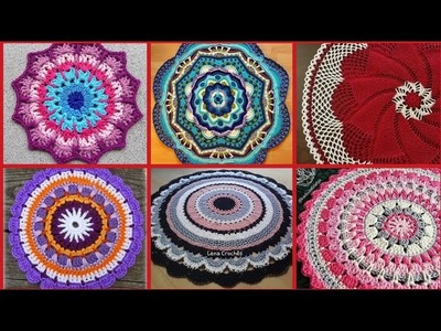 Stylish And Beautiful colorful granny circle Crochet patterns