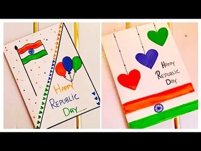 2????white paper???? Republic day greeting card 2023.Easy and beautiful republic day card making.#handmade